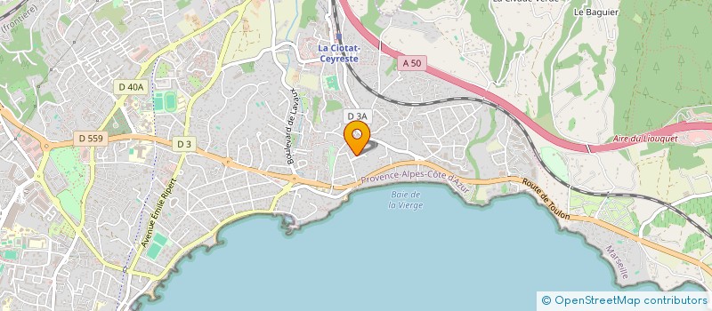 localisation de l'entreprise LEELOO DES POMPONNETTES  LA CIOTAT