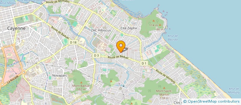 localisation de l'entreprise LEELYQUEEN AGENCY  CAYENNE