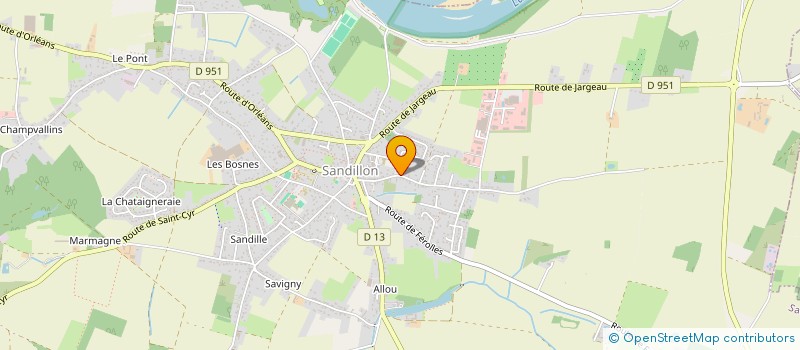 localisation de l'entreprise LEEN VALORISATION  SANDILLON