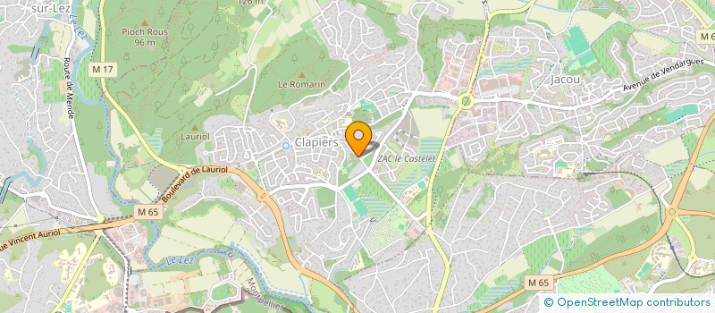 localisation de l'entreprise LEENHARDT CLAUDE ET JEAN-PIERR  CLAPIERS