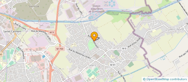 localisation de l'entreprise LEERS BATIMENT  LEERS