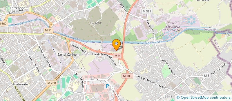 localisation de l'entreprise LEERS PALETTES SERVICES à LEERS
