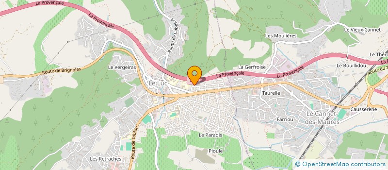 localisation de l'entreprise LEESANRO  LE LUC