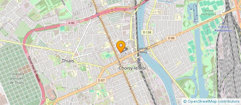 localisation de l'entreprise LEEVADIS à VITRY-SUR-SEINE