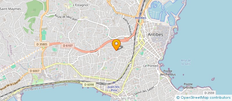 localisation de l'entreprise LEEVEEL  ANTIBES