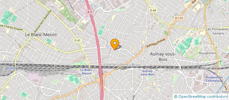 localisation de l'entreprise LEEVIN à AULNAY-SOUS-BOIS