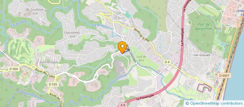 localisation de l'entreprise LEF  BIOT