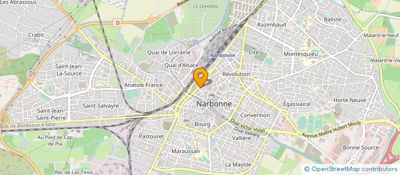 localisation de l'entreprise LEF  NARBONNE