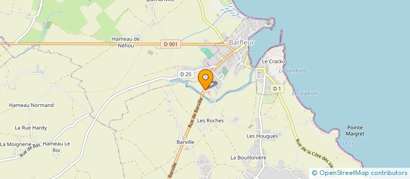 localisation de l'entreprise LEF  BARFLEUR