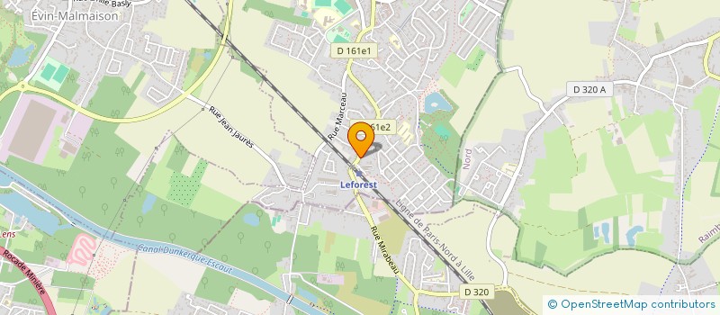 localisation de l'entreprise LEF BASKETCLUB  LEFOREST