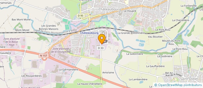 localisation de l'entreprise LEFA DISTRIBUTION à CHATEAUBOURG