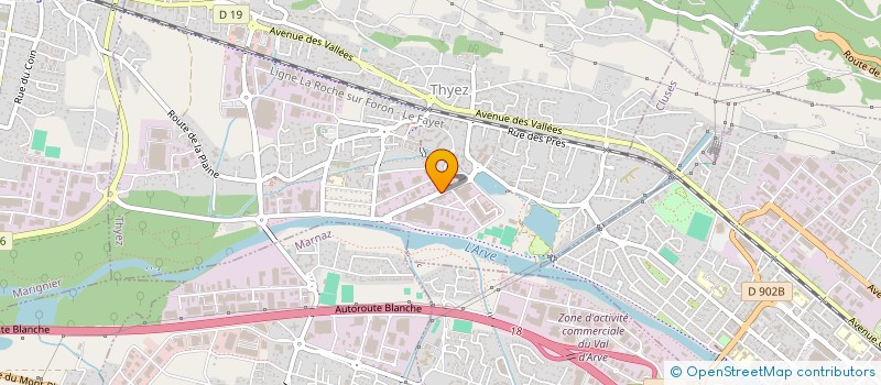 localisation de l'entreprise LEFAILLET à THYEZ