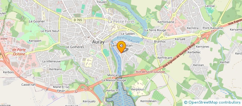 localisation de l'entreprise LEFAIVRE SARL à AURAY