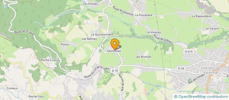 localisation de l'entreprise LEFAS - LAROCHE  GREZIEU-LA-VARENNE