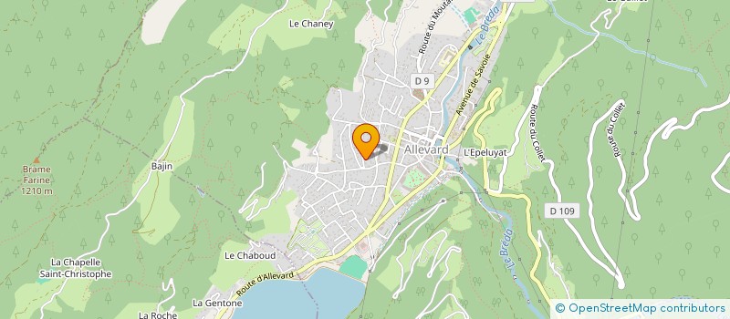 localisation de l'entreprise LEFAUCHEUX  ALLEVARD