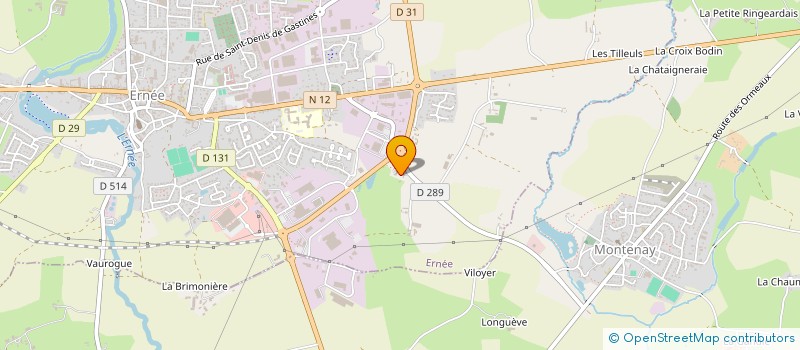 localisation de l'entreprise LEFAUCHEUX VINCENT à ERNEE