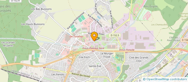 localisation de l'entreprise LEFEBURE à DREUX