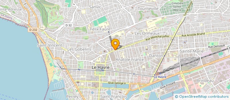 localisation de l'entreprise LEFEBVRE à LE HAVRE