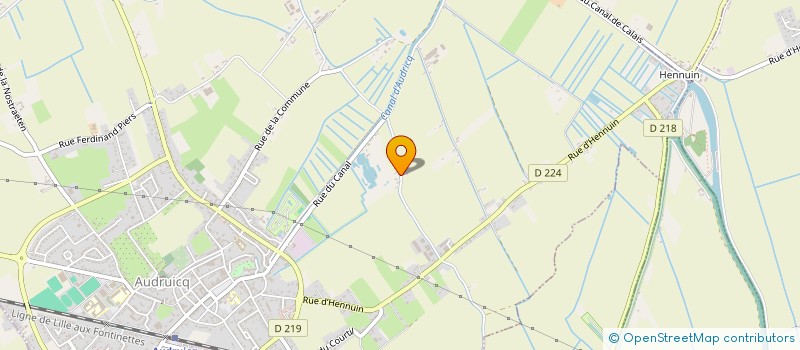 localisation de l'entreprise LEFEBVRE  AUDRUICQ
