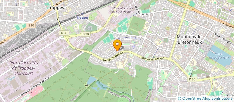 localisation de l'entreprise LEFEBVRE à MONTIGNY-LE-BRETONNEUX