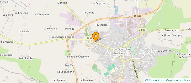 localisation de l'entreprise LEFEBVRE  LA GUERCHE-DE-BRETAGNE