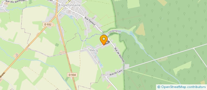 localisation de l'entreprise LEFEBVRE A CHEVAL à HECQ