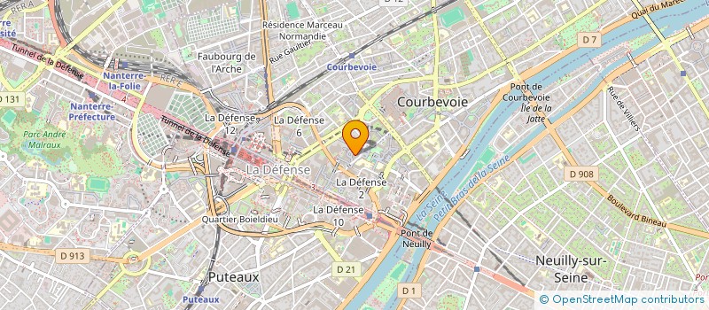 localisation de l'entreprise LEFEBVRE DALLOZ COMPETENCES à COURBEVOIE