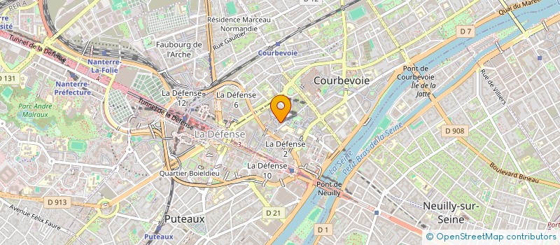 localisation de l'entreprise LEFEBVRE DALLOZ LOGICIELS à COURBEVOIE