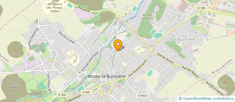 localisation de l'entreprise LEFEBVRE DAVI-MELI  BRUAY-LA-BUISSIERE