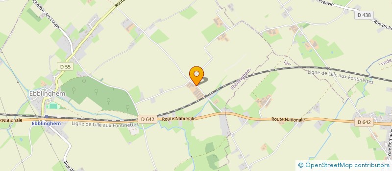 localisation de l'entreprise LEFEBVRE ENERGY  EBBLINGHEM