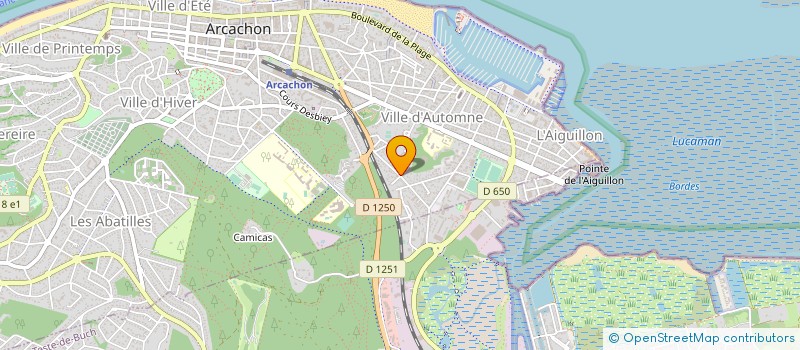 localisation de l'entreprise LEFEBVRE LAVEAU SYLVAIN  ARCACHON