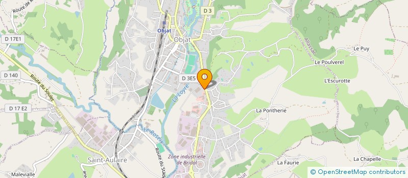 localisation de l'entreprise LEFEBVRE MALAURIE  OBJAT