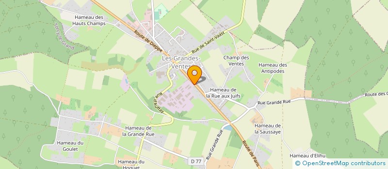 localisation de l'entreprise LEFEBVRE MATERIAUX à LES GRANDES-VENTES