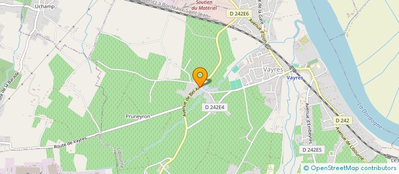 localisation de l'entreprise LEFEBVRE PAYSAGES à VAYRES