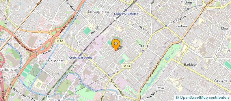 localisation de l'entreprise LEFEBVRE SA  CROIX