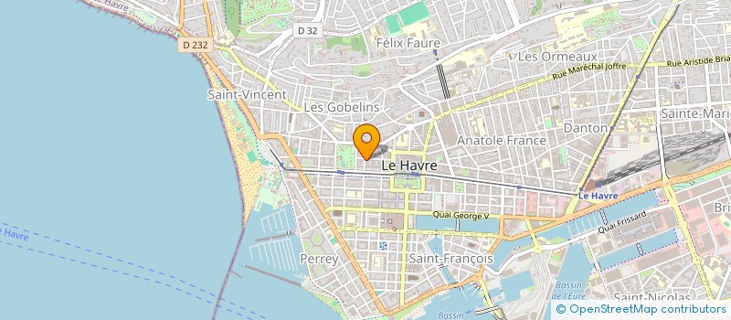 localisation de l'entreprise LEFEBVRE SEBASTIEN à LE HAVRE