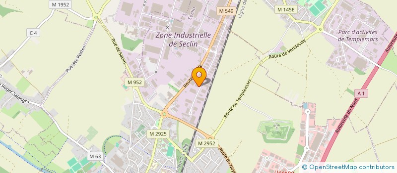 localisation de l'entreprise LEFEBVRE TEXTILE à SECLIN