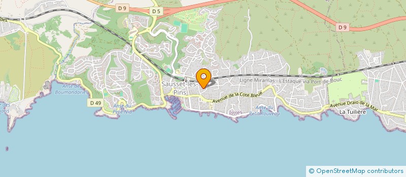 localisation de l'entreprise LEFEUVE ET LEFEUVE  SAUSSET-LES-PINS