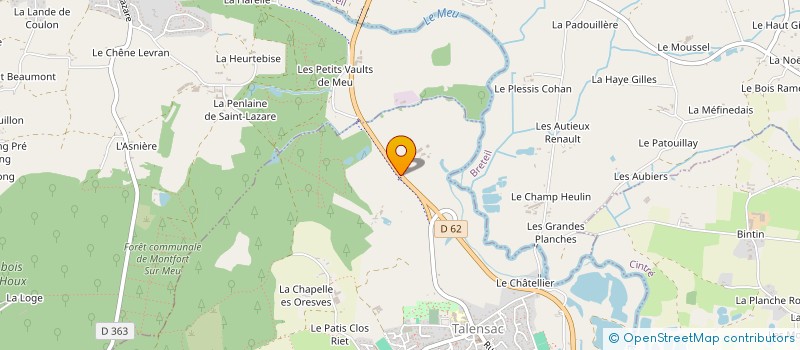 localisation de l'entreprise LEFEUVRE  TALENSAC