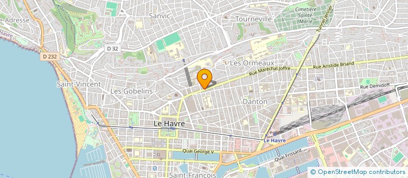 localisation de l'entreprise LEFEUVRE INVEST à LE HAVRE