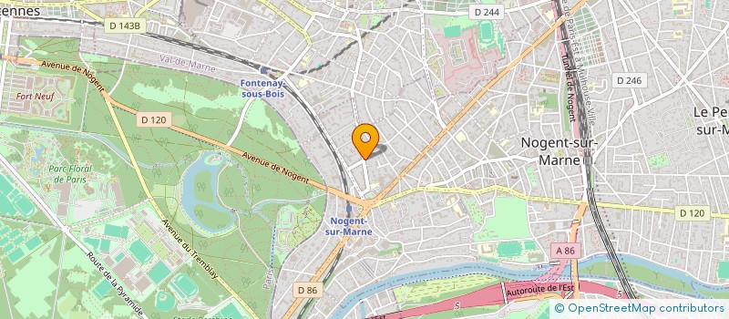 localisation de l'entreprise LEFEUVRE                      MICHE  NOGENT-SUR-MARNE