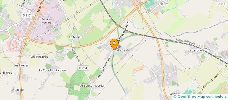 localisation de l'entreprise LEFEUVRE TRANSPORTS à LA SELLE-LA-FORGE