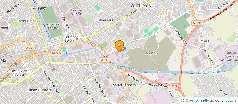 localisation de l'entreprise LEFEVERE FINANCES à WATTRELOS