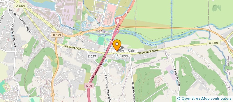 localisation de l'entreprise LEFEVRE BARRET  LA RIVIERE-SAINT-SAUVEUR