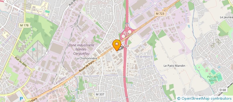 localisation de l'entreprise LEFEVRE CENTRE OUEST à SAINTE-LUCE-SUR-LOIRE