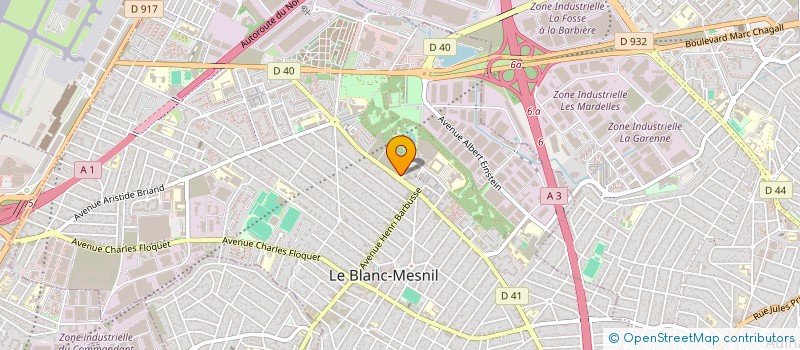 localisation de l'entreprise LEFEVRE & DARGNAT  LE BLANC-MESNIL