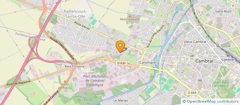 localisation de l'entreprise LEFEVRE ET BERNARD à CAMBRAI