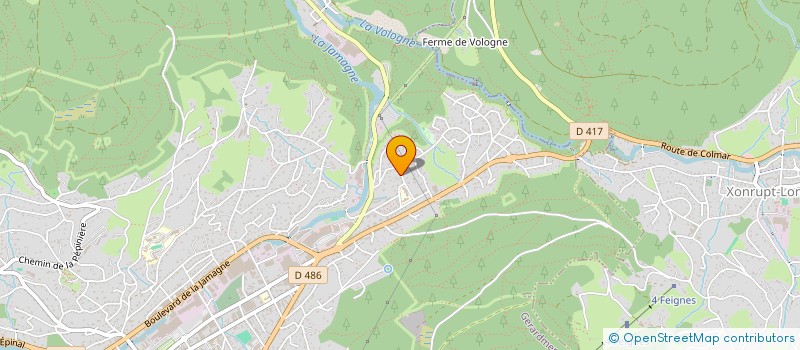 localisation de l'entreprise LEFEVRE JOUENNE  GERARDMER