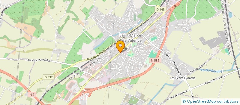 localisation de l'entreprise LEFEVRE LAURENT ET CHAUMEL MAGALI  SAINT-MARCEL-LES-VALENCE