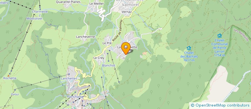 localisation de l'entreprise LEFEVRE LMNP  LES AVANCHERS-VALMOREL